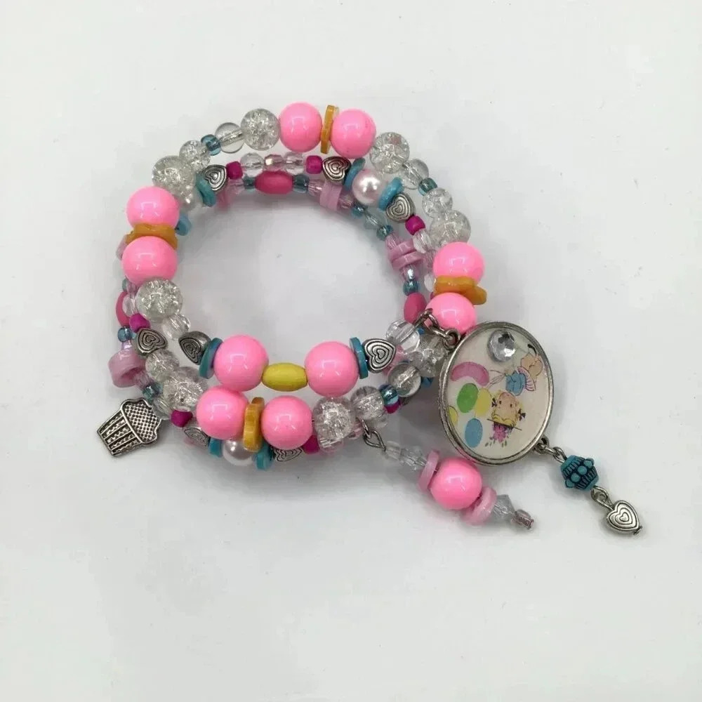 Handmade Charm Wrap Bracelets Kawaii Pop Art Lolita Retro Pastel Goth Kandy ddlg - Picture 4 of 10